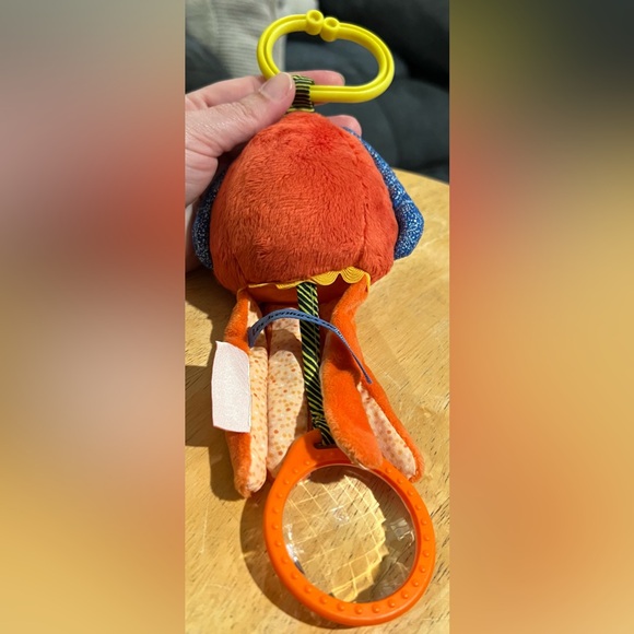 Moulin Roty Les Aventures De Paulie Activity Cuttlefish Orange Jellyfish Plush - Picture 9 of 9